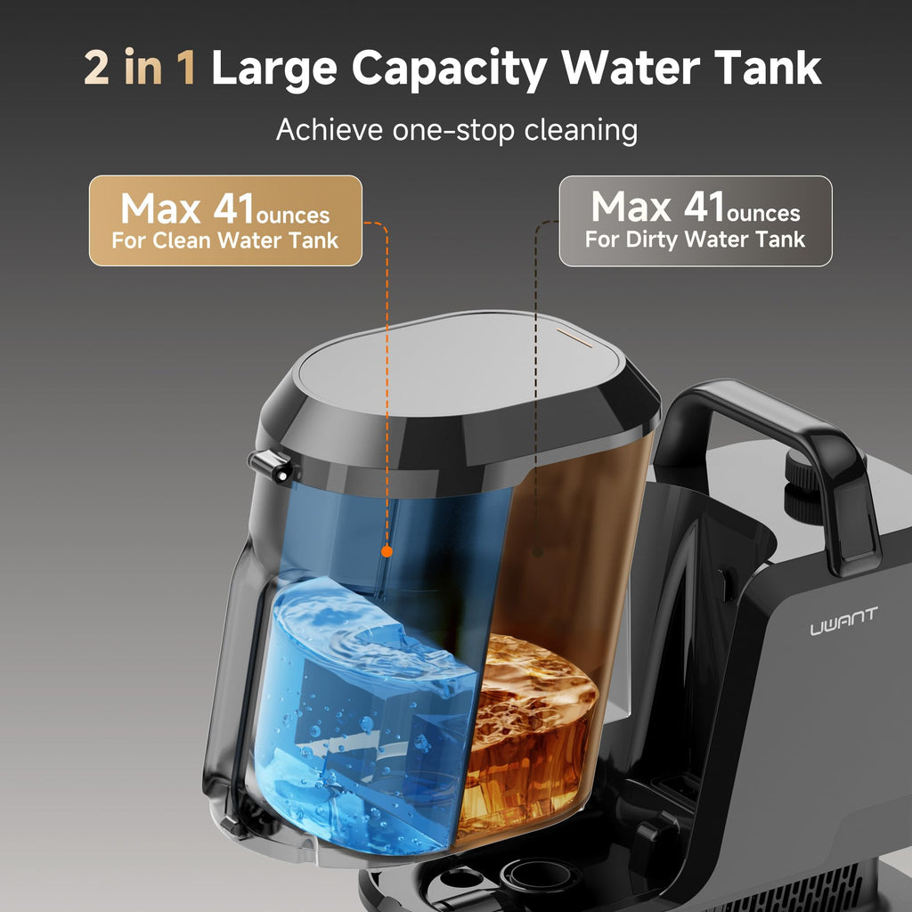 UWANT Carpet Cleaner Machine with Steam & Powerful Suction