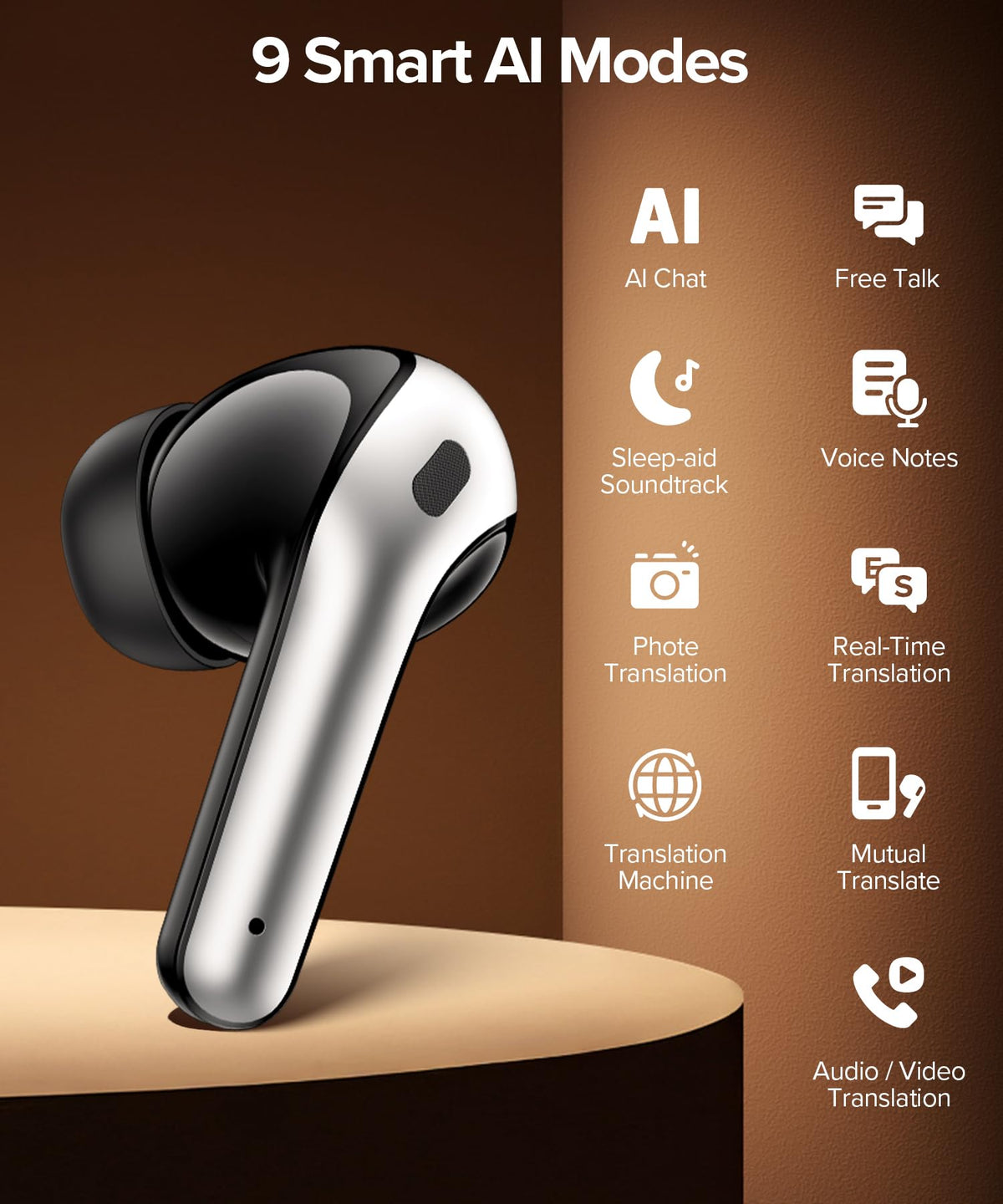 TAGRY Bluetooth Headphones X09 AI Earbuds with Mic