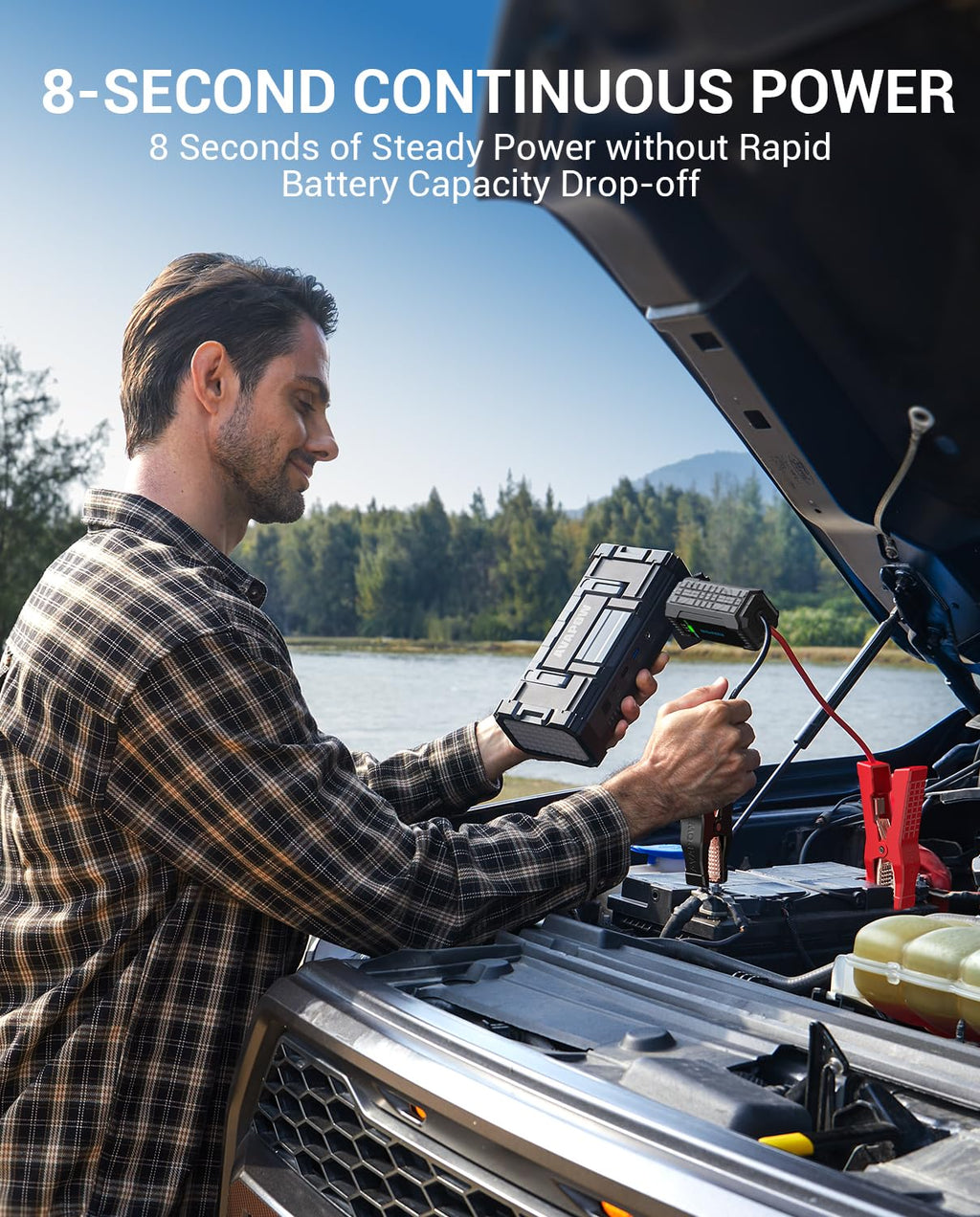 AVAPOW 6000A Car Battery Jump Starter for Gas & Diesel