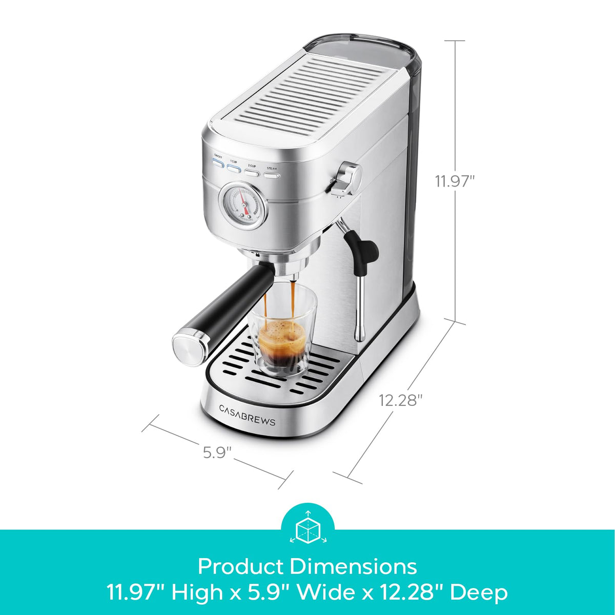 CASABREWS CM5418 Espresso Machine 20 Bar with Steam Frother