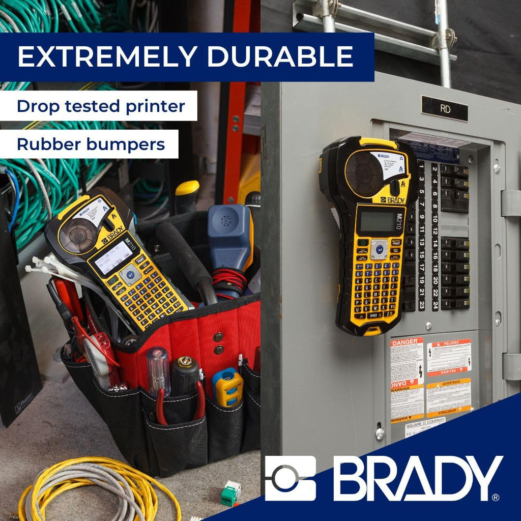 BRADY M210 Portable Label Printer - Multi-Line, 6-40 Point Font