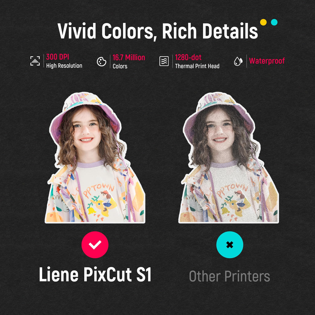 LIENE PixCut S1 Color Sticker Printer & Cutting Machine