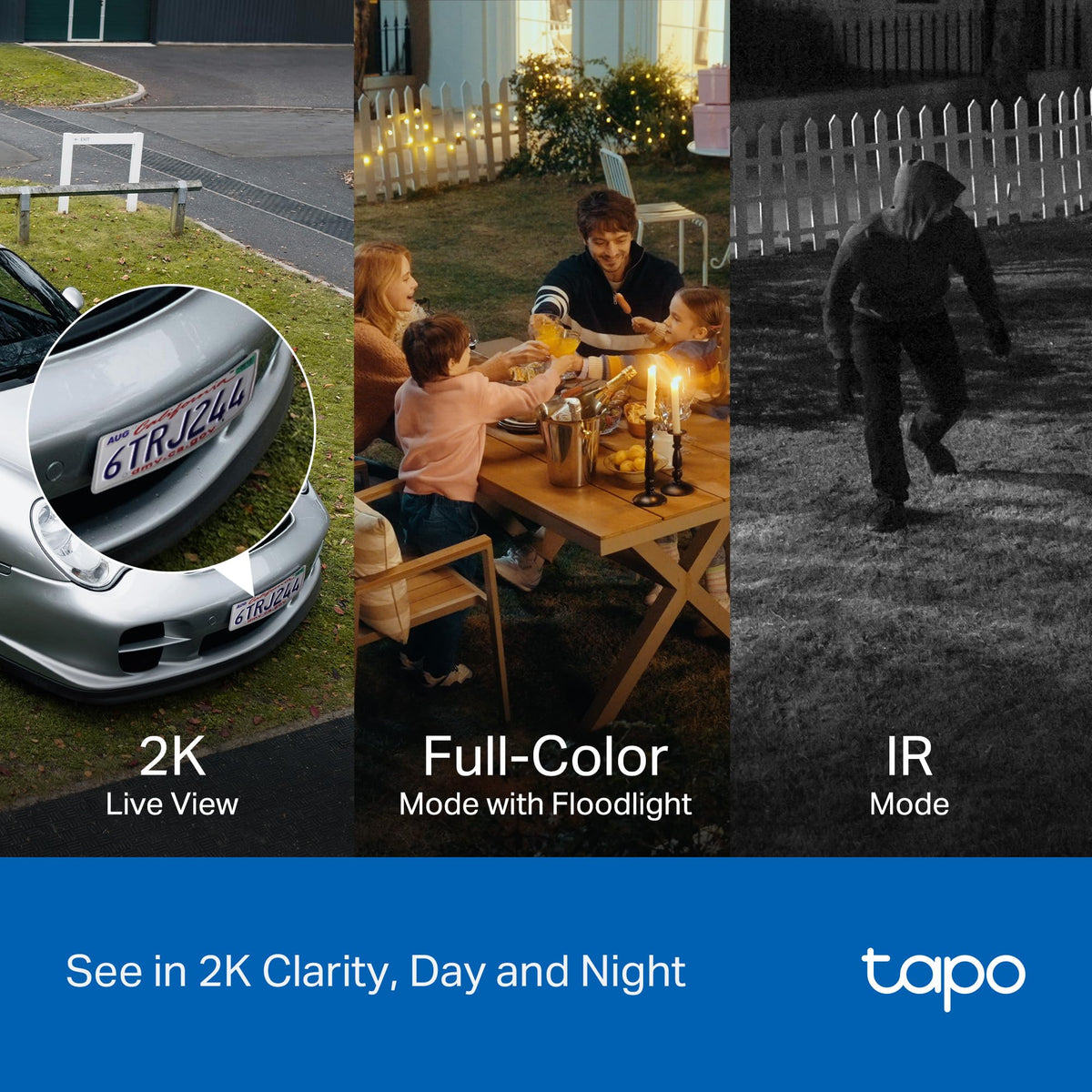 TAPO 2K Wireless Outdoor Pan/Tilt Security Camera Kit