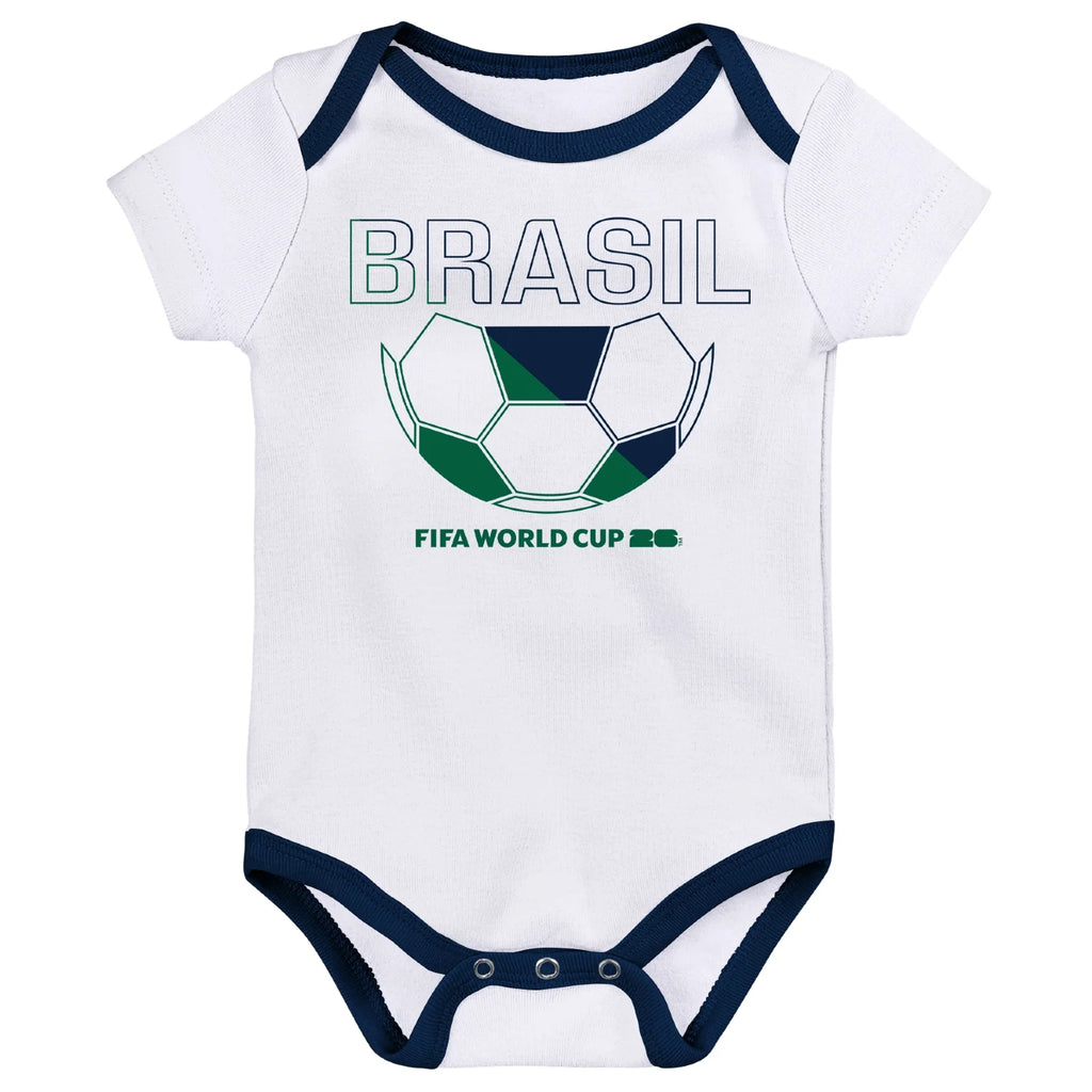 FIFA World Cup 2026™ Brazil Onesie 3 Pack - Infant