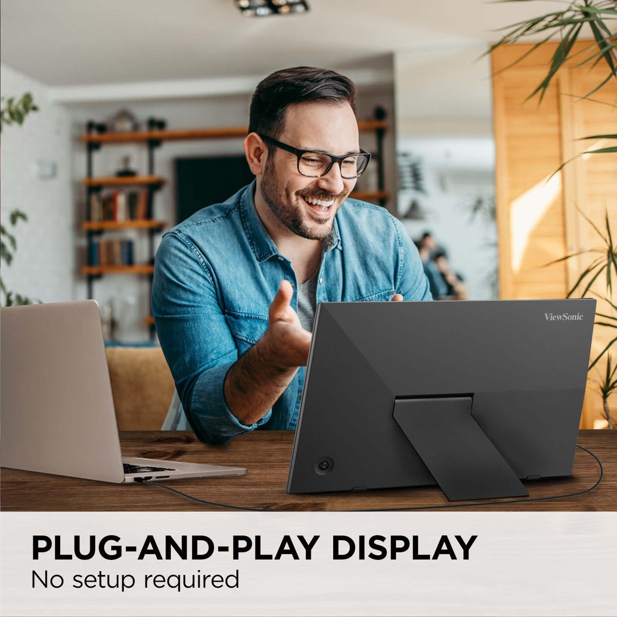 VIEWSONIC VA1653 16" 1080p Portable Monitor with Eye Care