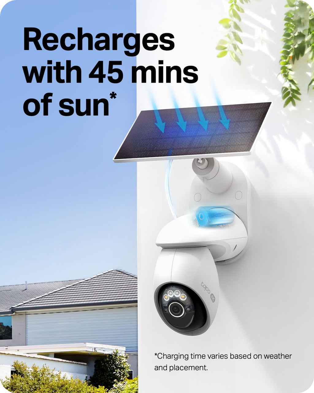 TAPO 4K Outdoor Pan/Tilt Wireless Security Camera - Solar Battery