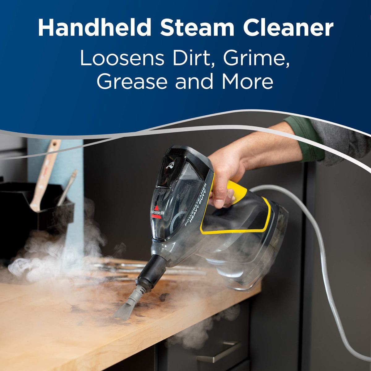BISSELL PowerSteamer Heavy Duty 3-in-1 Steam Mop & Handheld