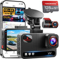 TERUNSOUL 4K Dash Cam Front & Rear with GPS, 128GB Card