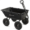 GORILLA CARTS Heavy-Duty Poly Yard Dump Cart - 1200 lb Capacity