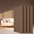 TONOR Wood Slat Wall Panels, 4 Pack Acoustic Noise Cancelling