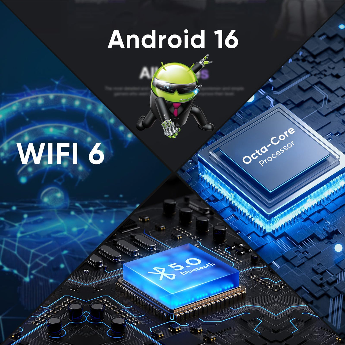 WXUNJA Android 16 Tablet - 11" Octa Core, 128GB, 8000mAh