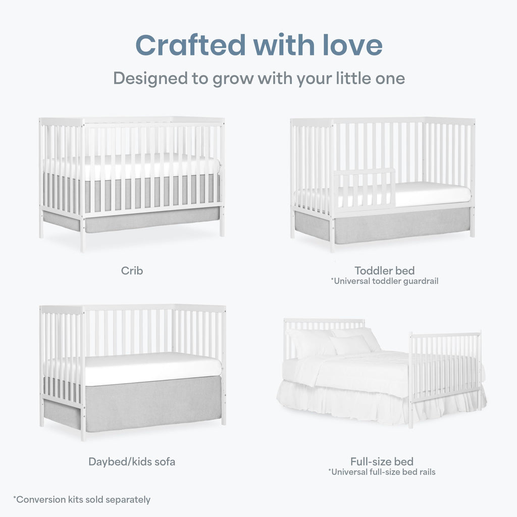 DREAM ON ME Synergy 5-in-1 Convertible Full-Size Baby Crib