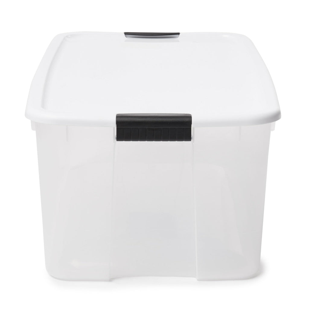 STERILITE 4-Pack Clear Plastic Storage Bins with Lids - 116 Quart