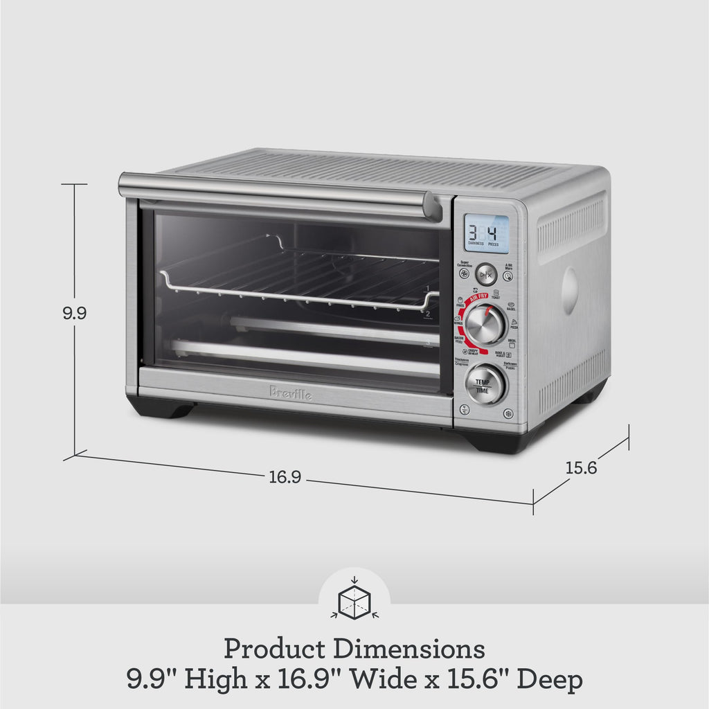 BREVILLE Smart Oven Air Fryer Compact - Brushed Stainless Steel