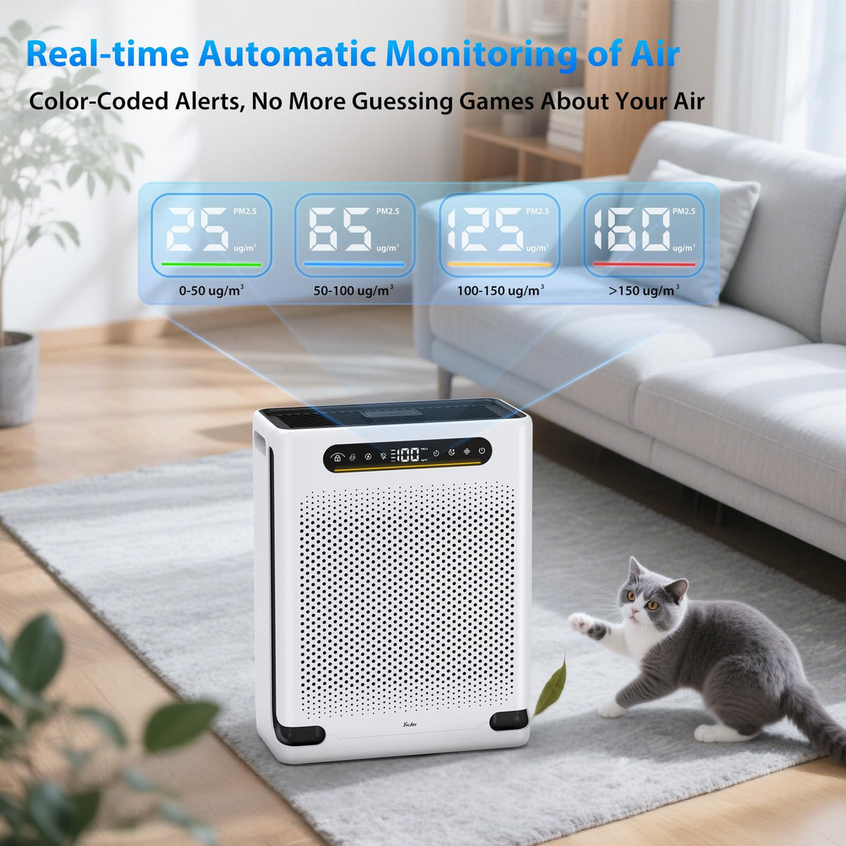 FREAIRE HAP605 HEPA Air Purifier for Large Rooms Up to 2600 Ft²