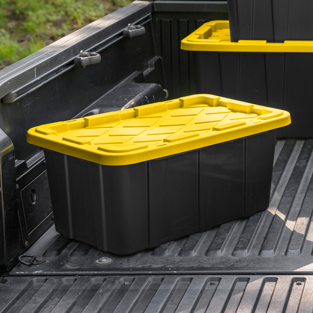 STERILITE 6-Pack Heavy-Duty Plastic Storage Tote Bins