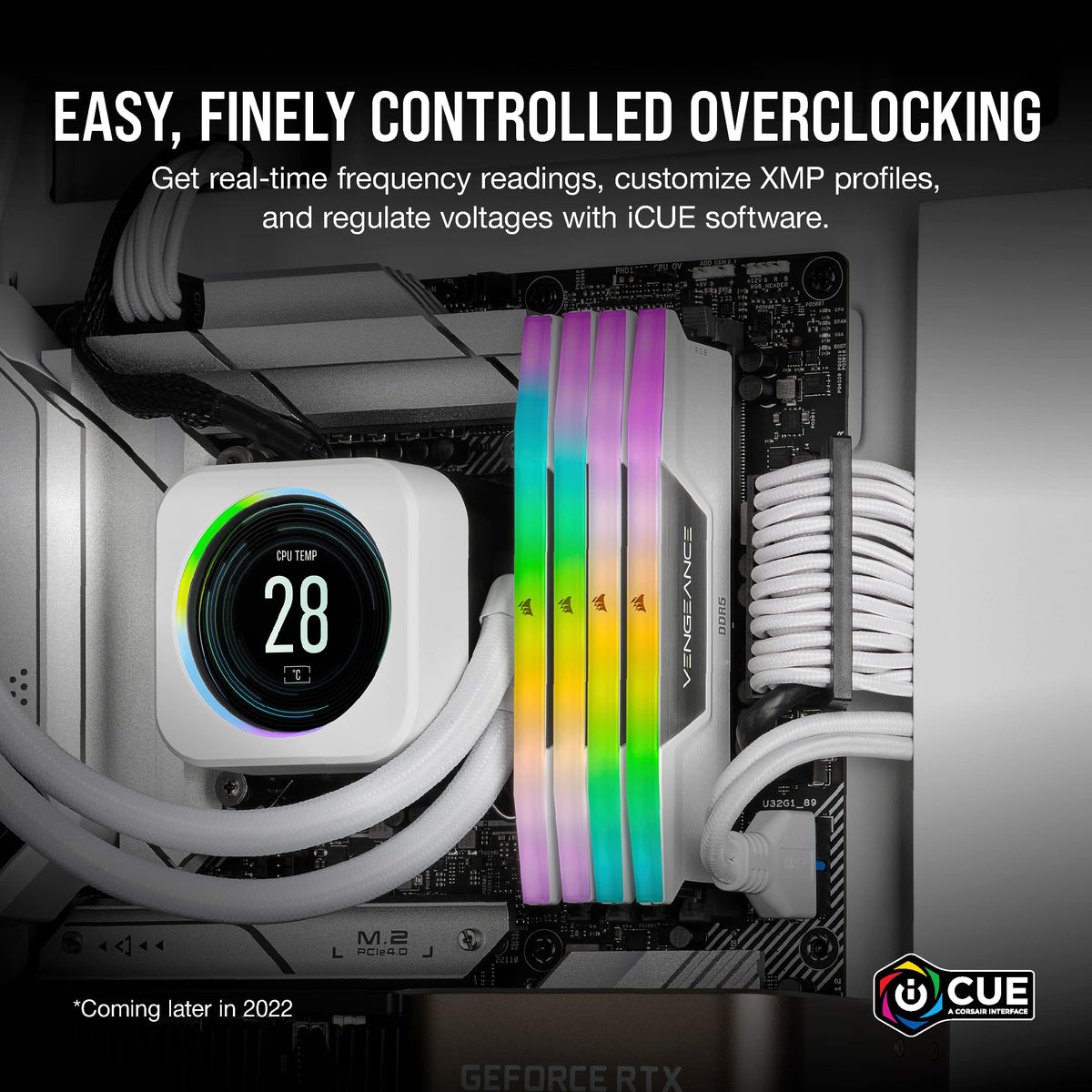 CORSAIR VENGEANCE RGB DDR5 32GB (2x16GB) 6000MHz RAM