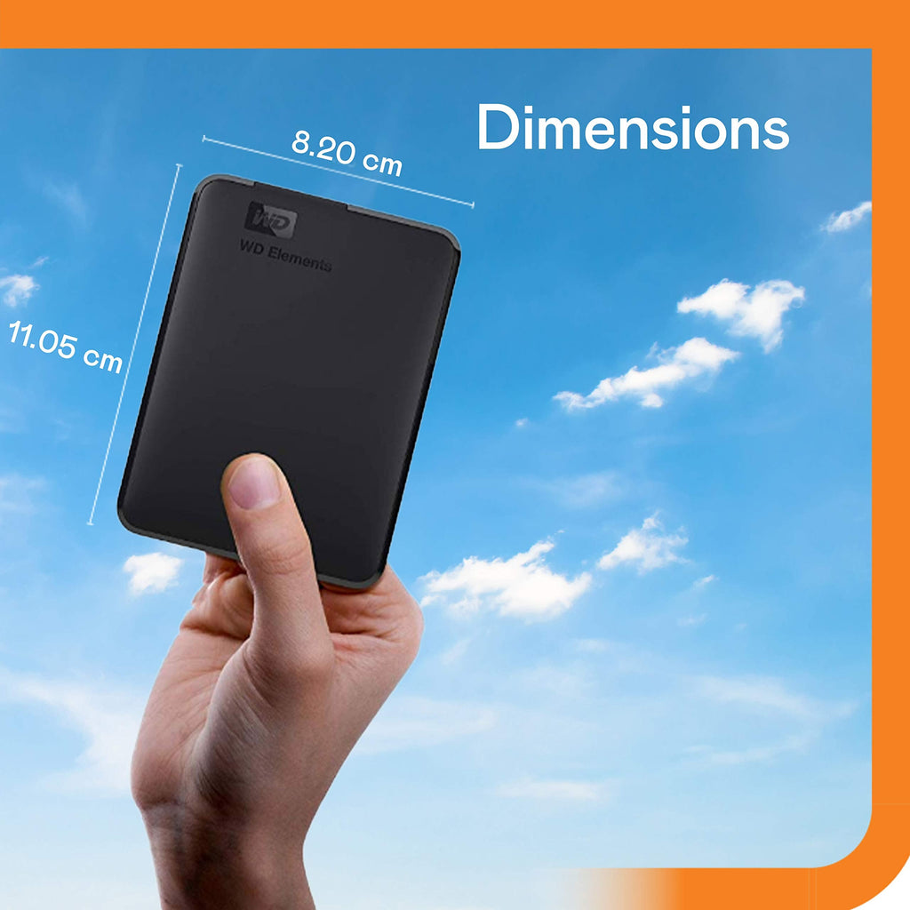 WESTERN DIGITAL WD 5TB Elements Portable External Hard Drive