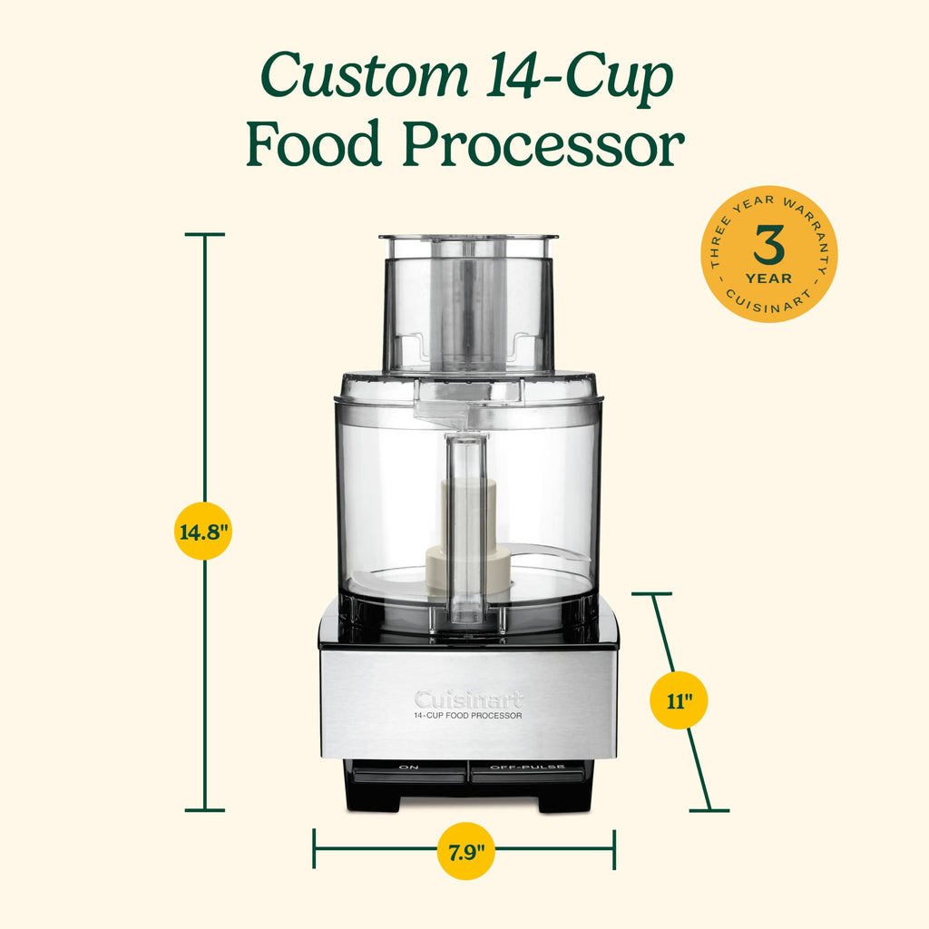CUISINART 14-Cup Stainless Steel Food Processor for Cooking