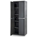 STERILITE 4 Shelf Plastic Storage Cabinet - Heavy Duty Organizer