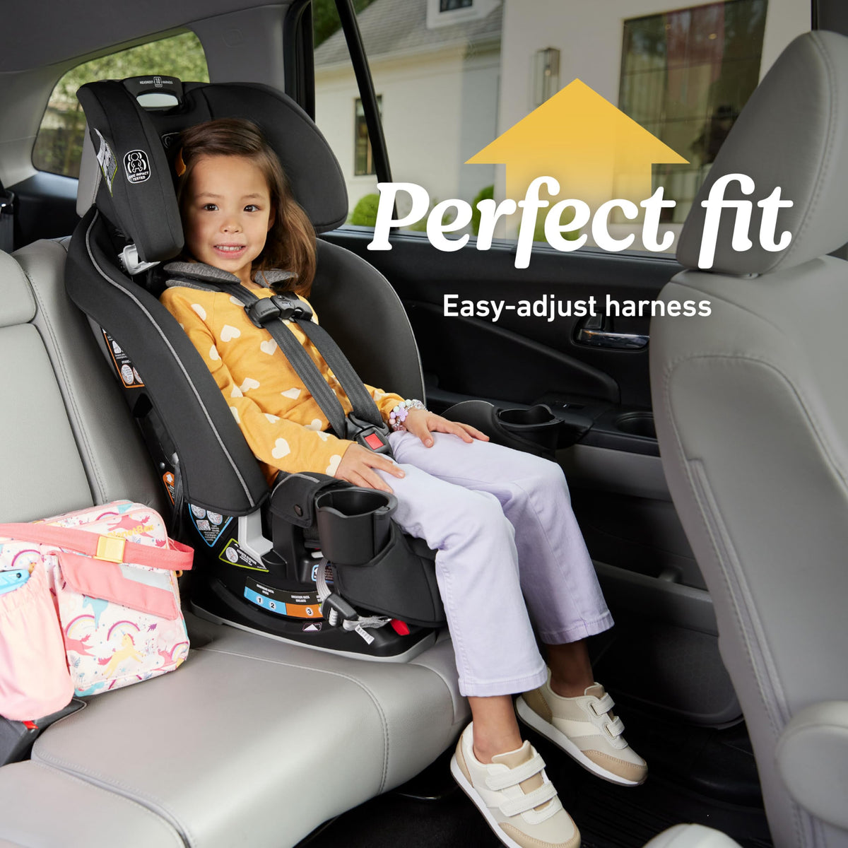 GRACO Slimfit 3 in 1 Convertible Car Seat - Space-Saving Comfort