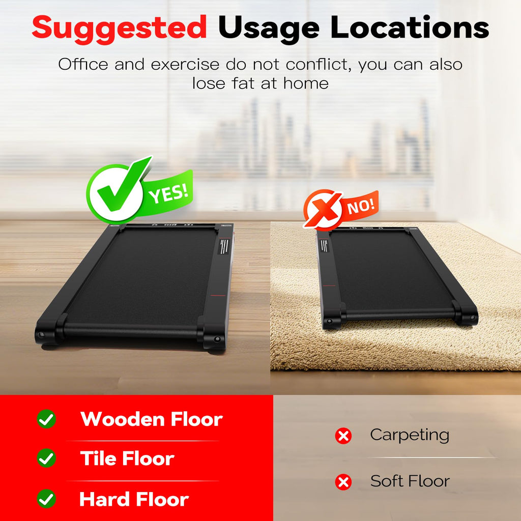 SPERAX Walking Treadmill Pad with APP - 3 in 1 Portable Treadmill