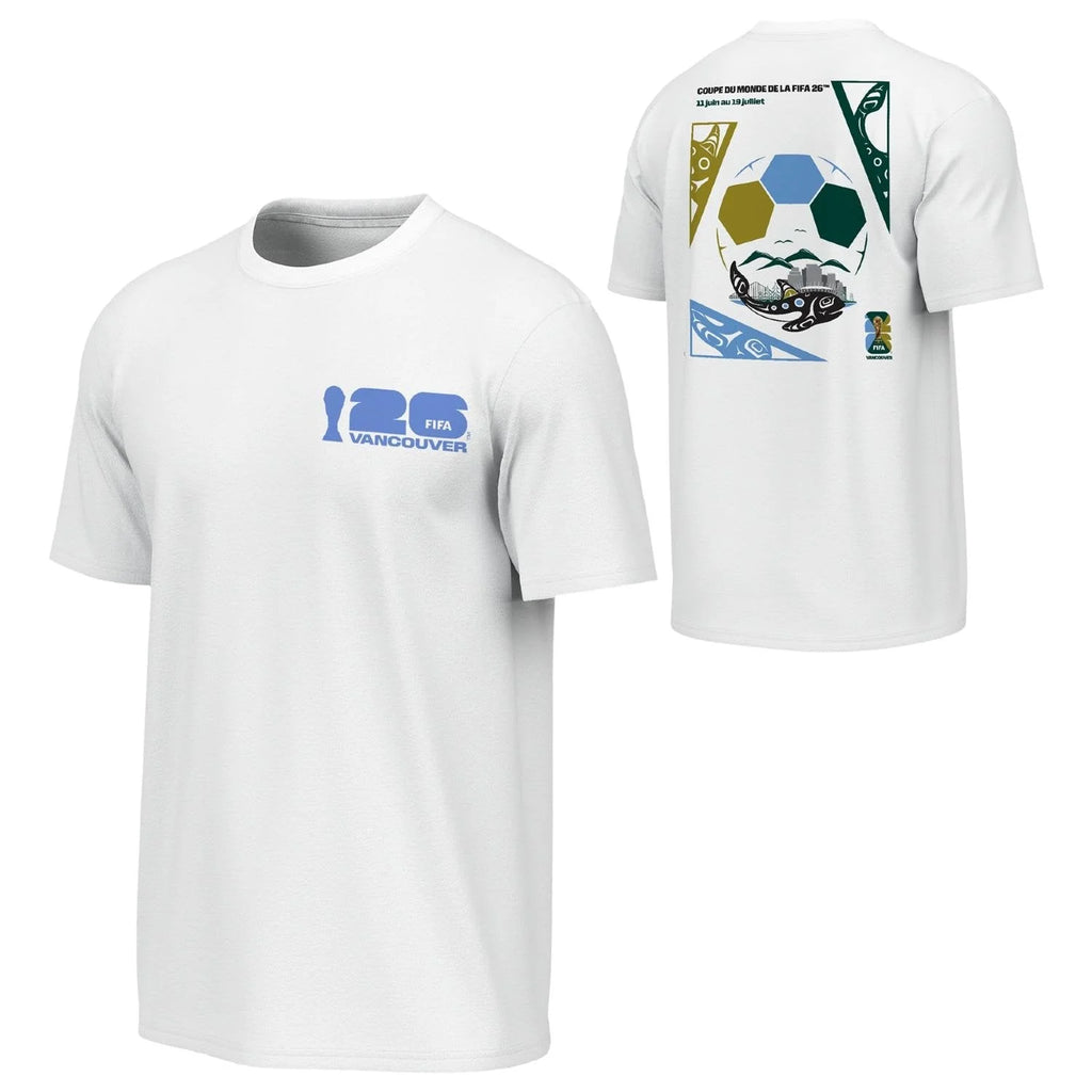 FIFA World Cup 2026™ Vancouver Poster White T-Shirt FRE - Unisex
