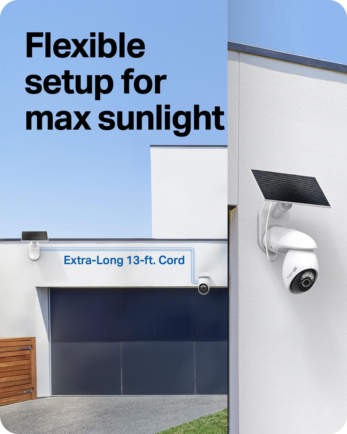 TAPO 4K Outdoor Pan/Tilt Wireless Security Camera - Solar Battery