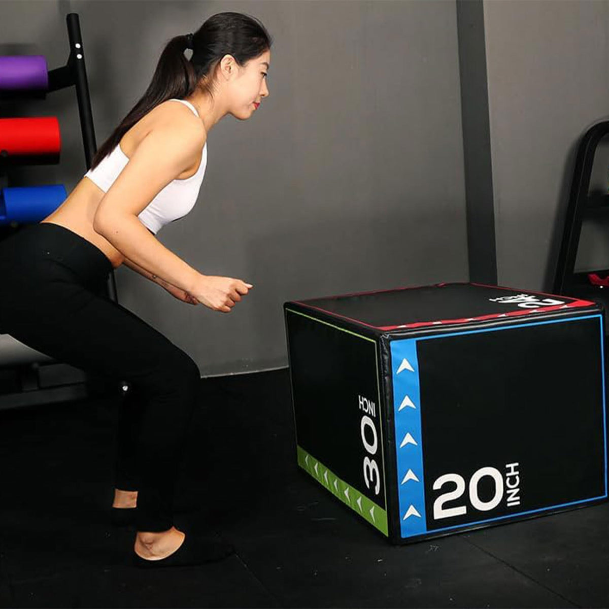 BALANCEFROM 3-in-1 Foam Plyometric Jump Box for Home Gym