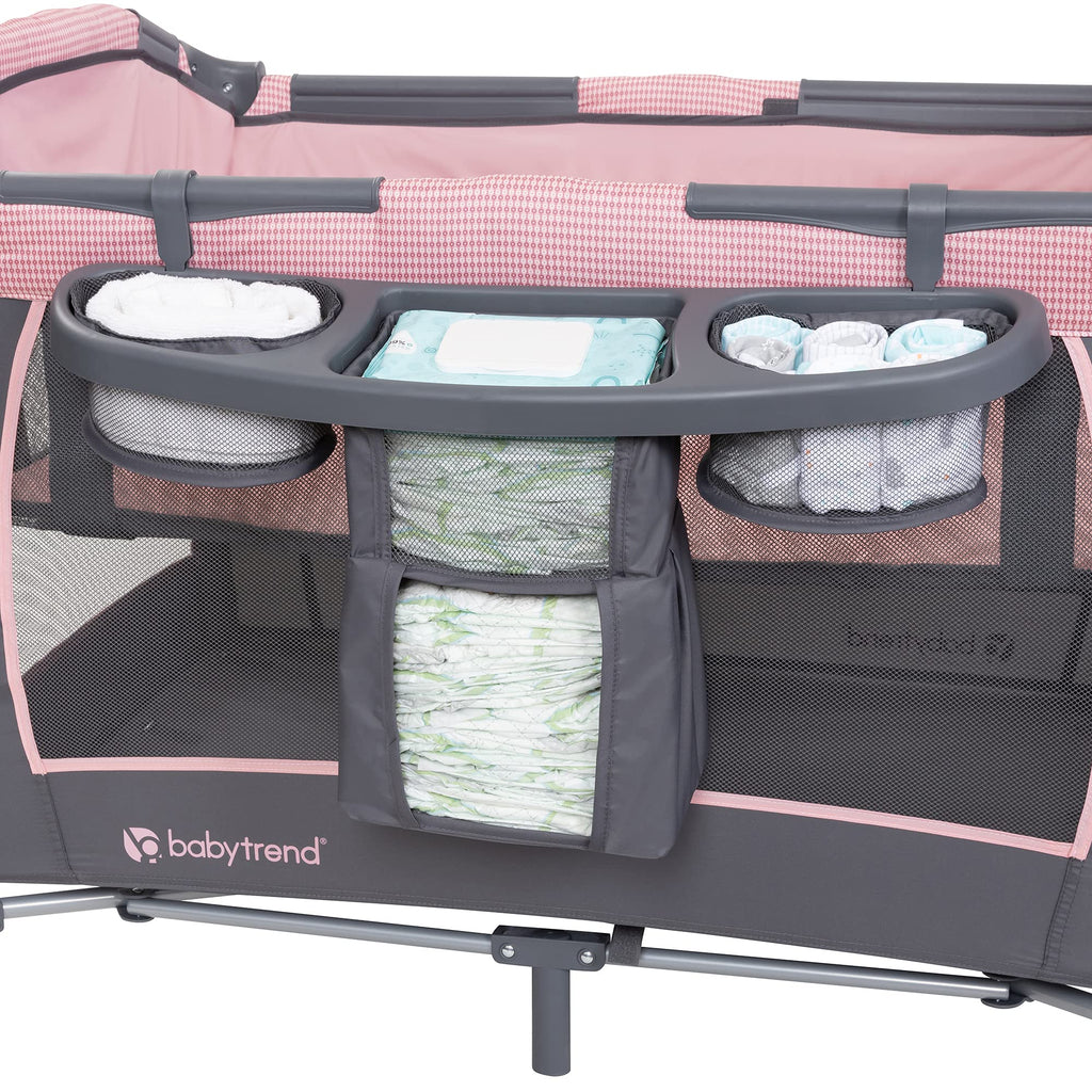 BABY TREND Lil' Snooze Deluxe III - Cozy Pink Sleep Solution
