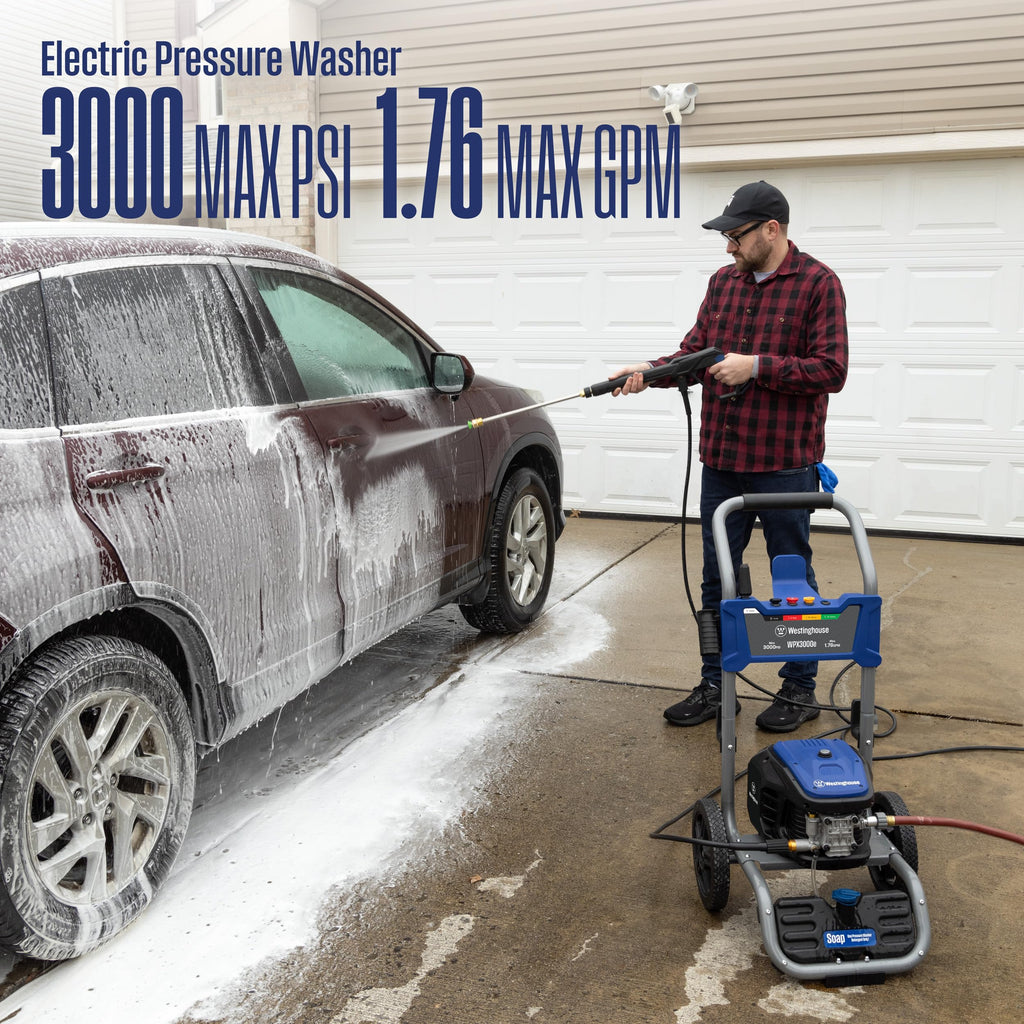 WESTINGHOUSE WPX3000e Electric Pressure Washer - 3000 PSI, 1.76 GPM