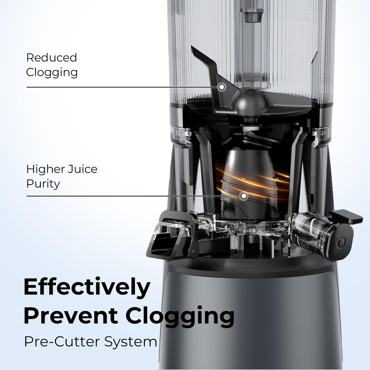 EANORUUS 3-in-1 Cold Press Juicer with Large 100oz Capacity