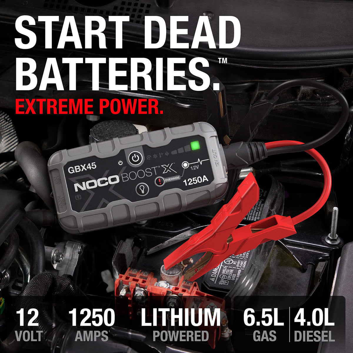 NOCO Boost X GBX45: 1250A Portable Jump Starter & Power Bank