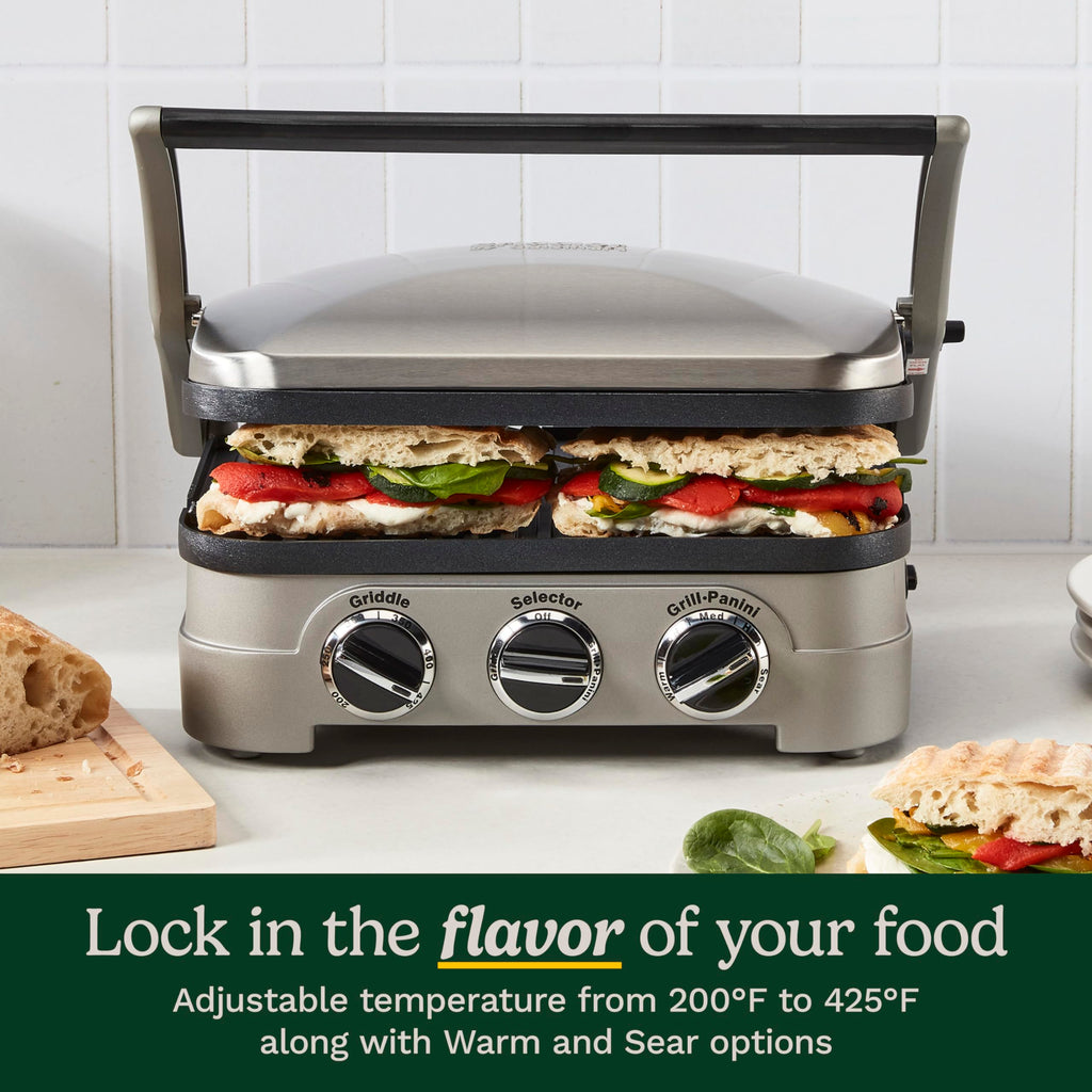 CUISINART Griddler 5-in-1 Indoor Grill & Panini Press