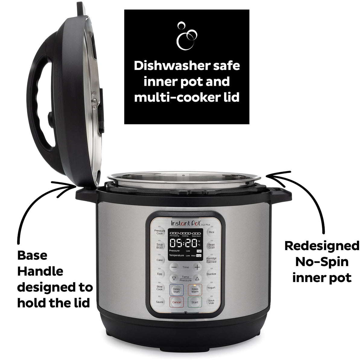INSTANT POT Duo Plus 9-in-1 Electric Pressure Cooker, 3 Quart