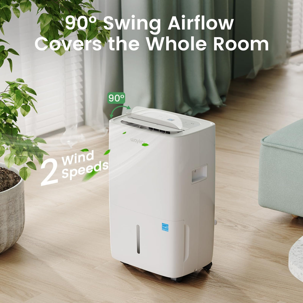 WAYKAR 80 Pints Energy Star Dehumidifier for Large Rooms