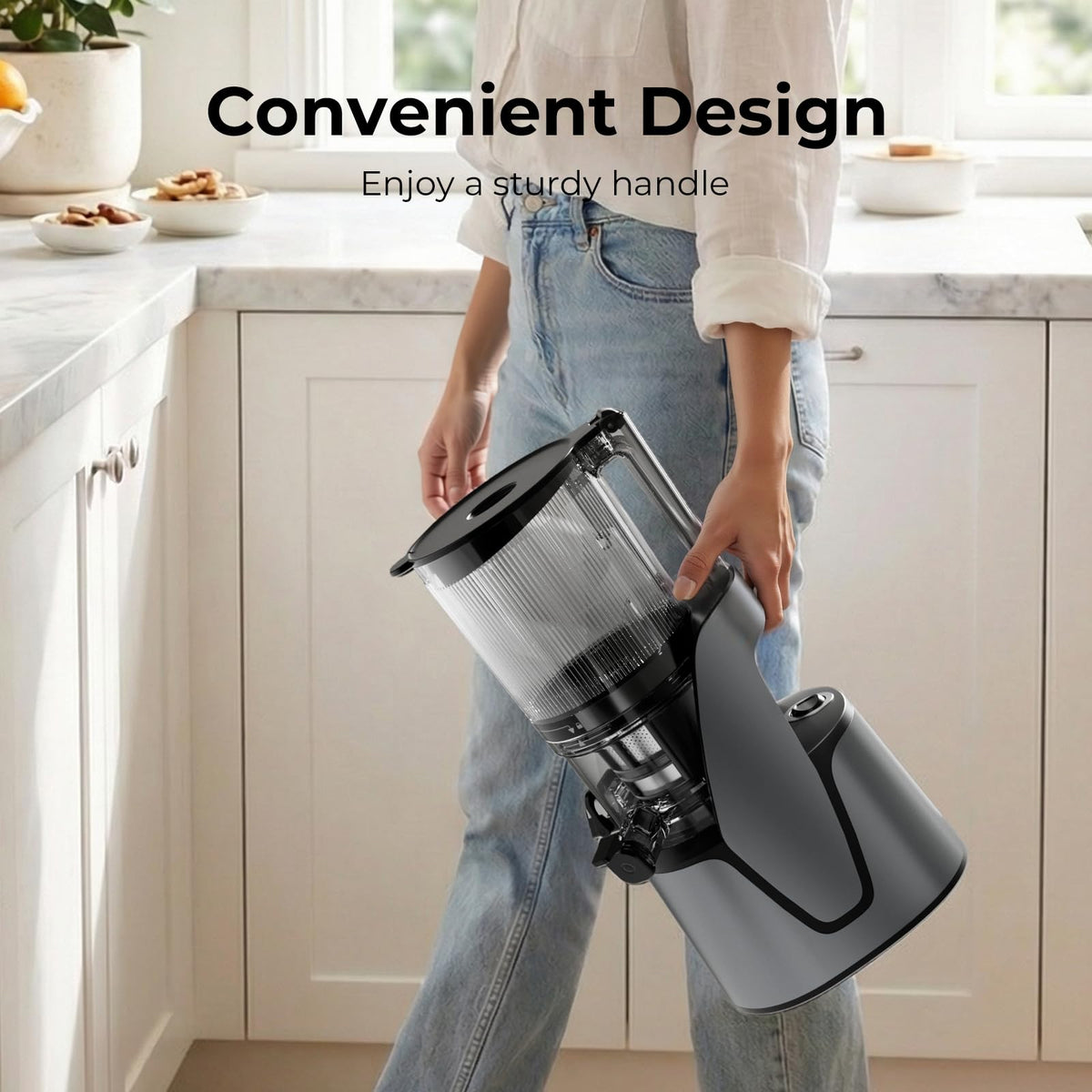 EANORUUS 3-in-1 Cold Press Juicer with Large 100oz Capacity