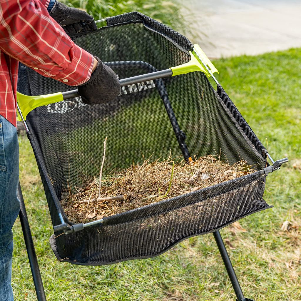 EARTHWISE LSW70021 Push Lawn Sweeper - 21-Inch Leaf & Grass
