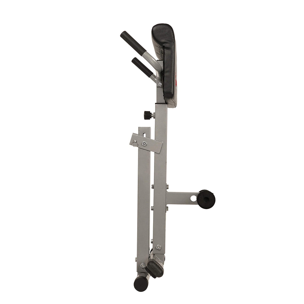 SUNNY HEALTH & FITNESS Foldable Hyperextension Roman Chair for Home Gym