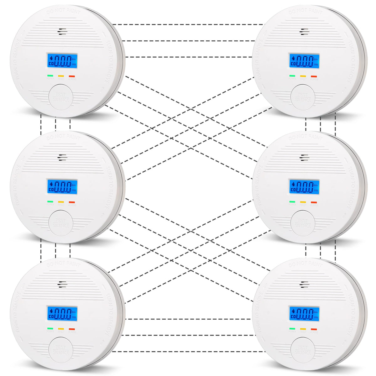 DFGJLVF Interconnected Smoke and Carbon Monoxide Detector