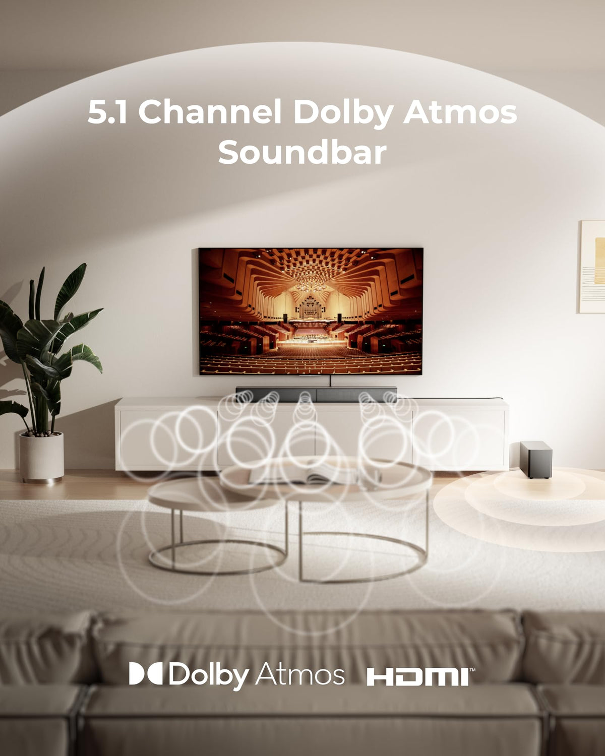 ULTIMEA Poseidon M60 5.1CH Dolby Atmos Sound Bar System