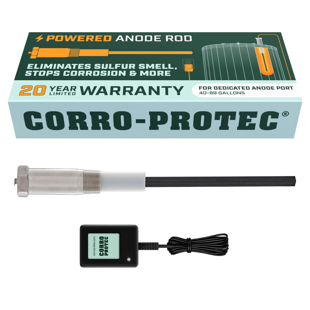 CORRO-PROTEC Powered Anode Rod for Water Heater - 20-Year Warranty