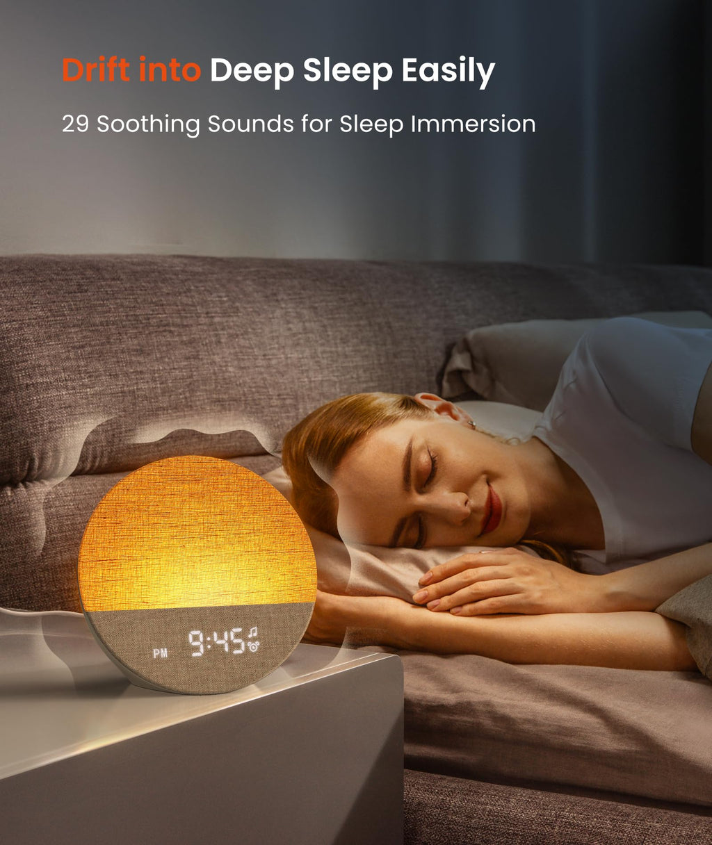 DREAMEGG Sunrise 1 Alarm Clock & Sound Machine for Sleep