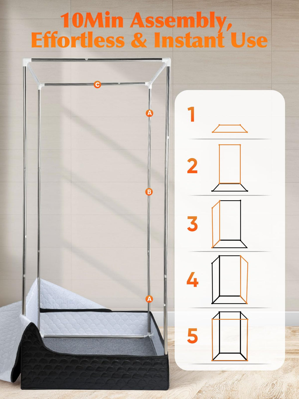 DONGGUAN WANLI HARDWARE PRODUCTS CO., LTD Portable Sauna for Home - Fast Heating SPA Tent