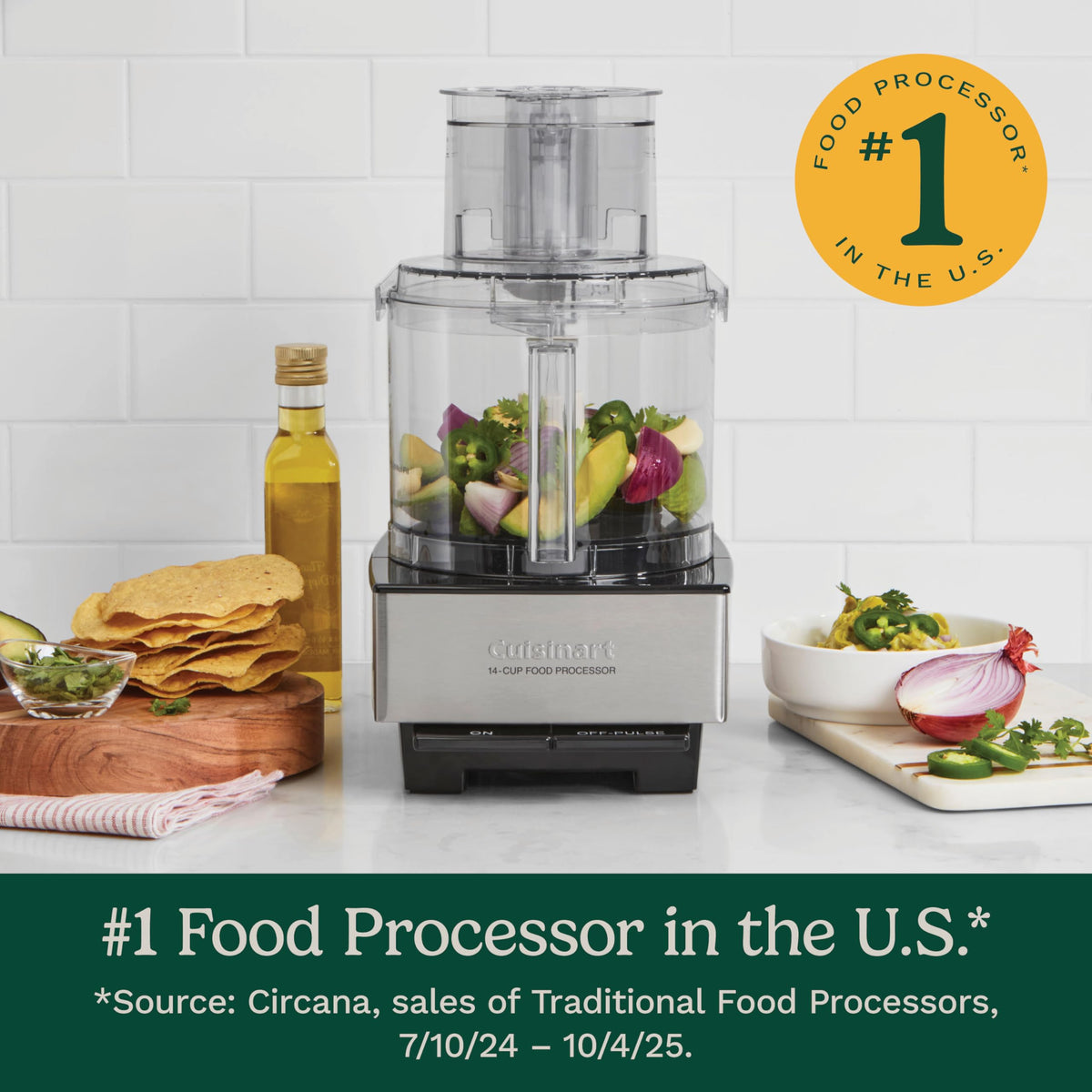 CUISINART 14-Cup Stainless Steel Food Processor for Cooking