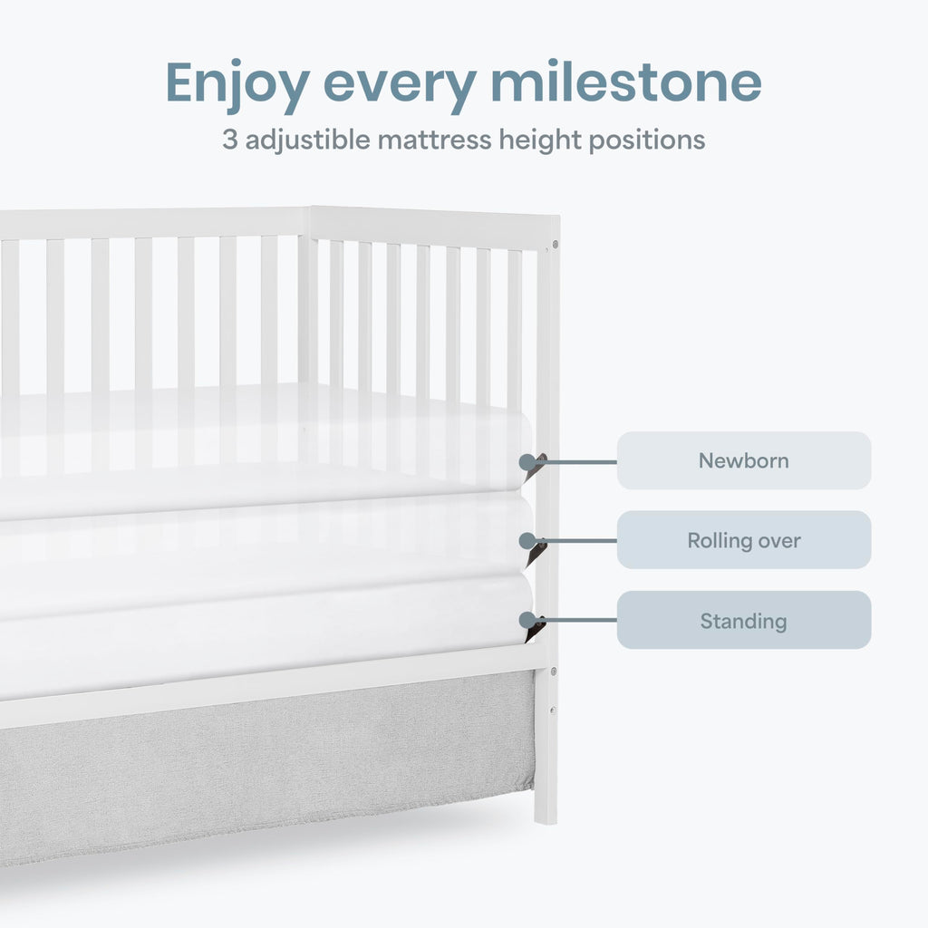DREAM ON ME Synergy 5-in-1 Convertible Full-Size Baby Crib