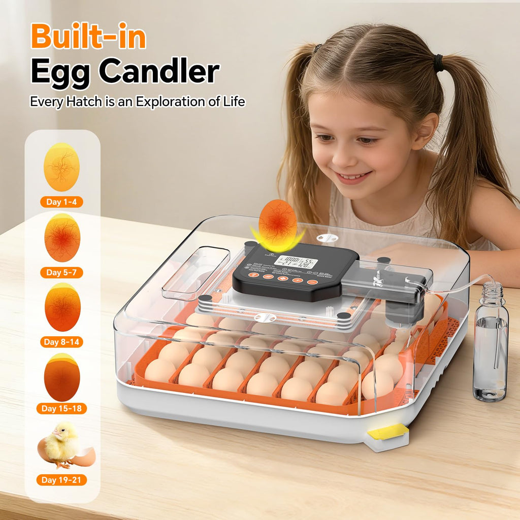 DOVNIS 48 Egg Incubator with Auto Turner & Digital Control