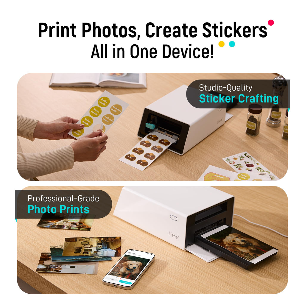 LIENE PixCut S1 Color Sticker Printer & Cutting Machine