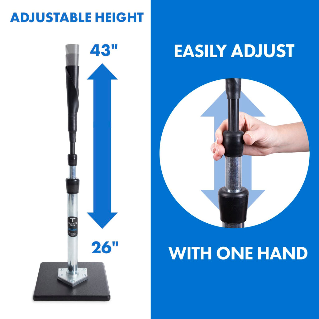 TANNER Tanner Tee Adjustable Batting Tee for Baseball & Softball