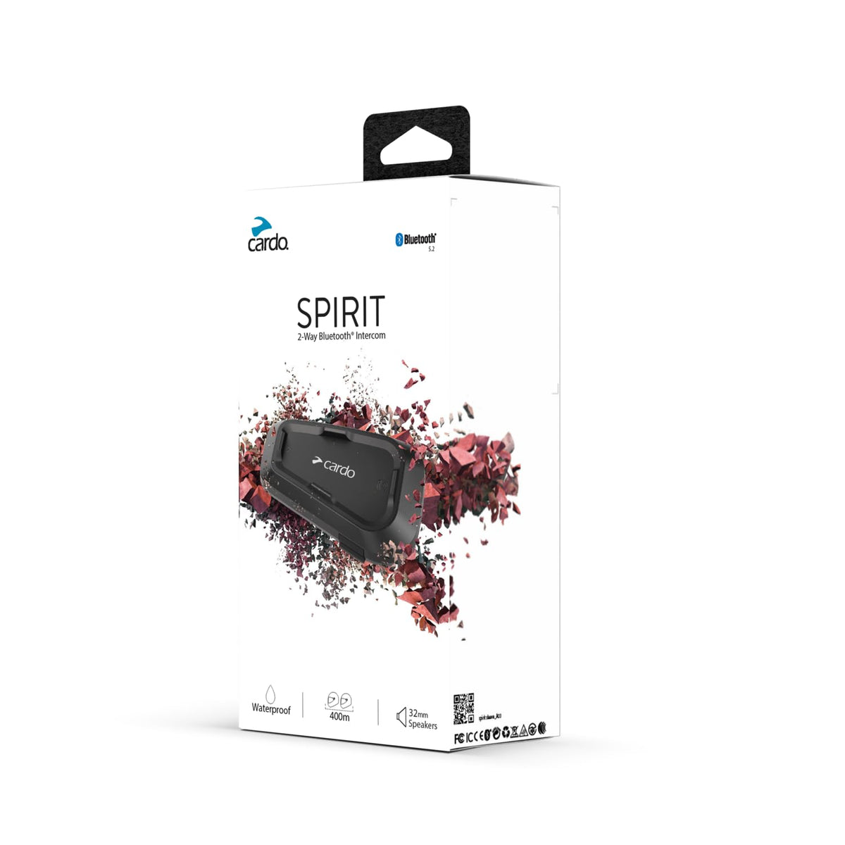 CARDO Systems Spirit Motorcycle Bluetooth Headset - Waterproof